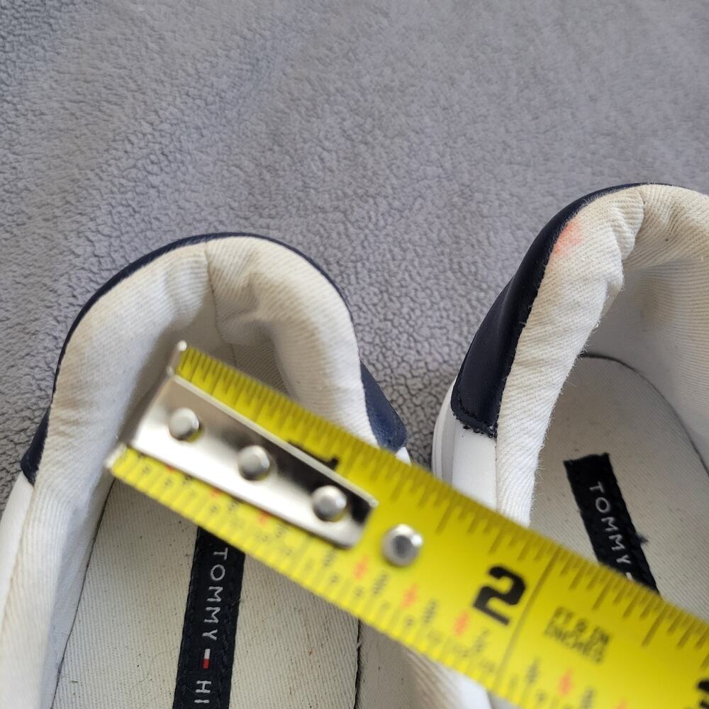 TOMMY HILFIGER LENDON Sneaker Womens 9M White Leather Red Blue Logo 5970720 - Picture 11 of 15